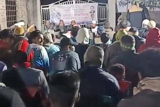 নাচোলে বেগম খালেদা জিয়ার সুস্থতা কামনায় দোয়া মাহফিল