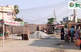 গোদাগাড়ী চত্তরের পাশে সরকারি জায়গা দখলের অভিযোগ