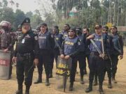 নির্বাচনী নিরাপত্তা জোরদারে বোদায় সেনা ও যৌথবাহিনীর মহড়া